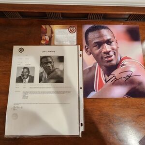 Michael Jordan Autographed Photo with COA